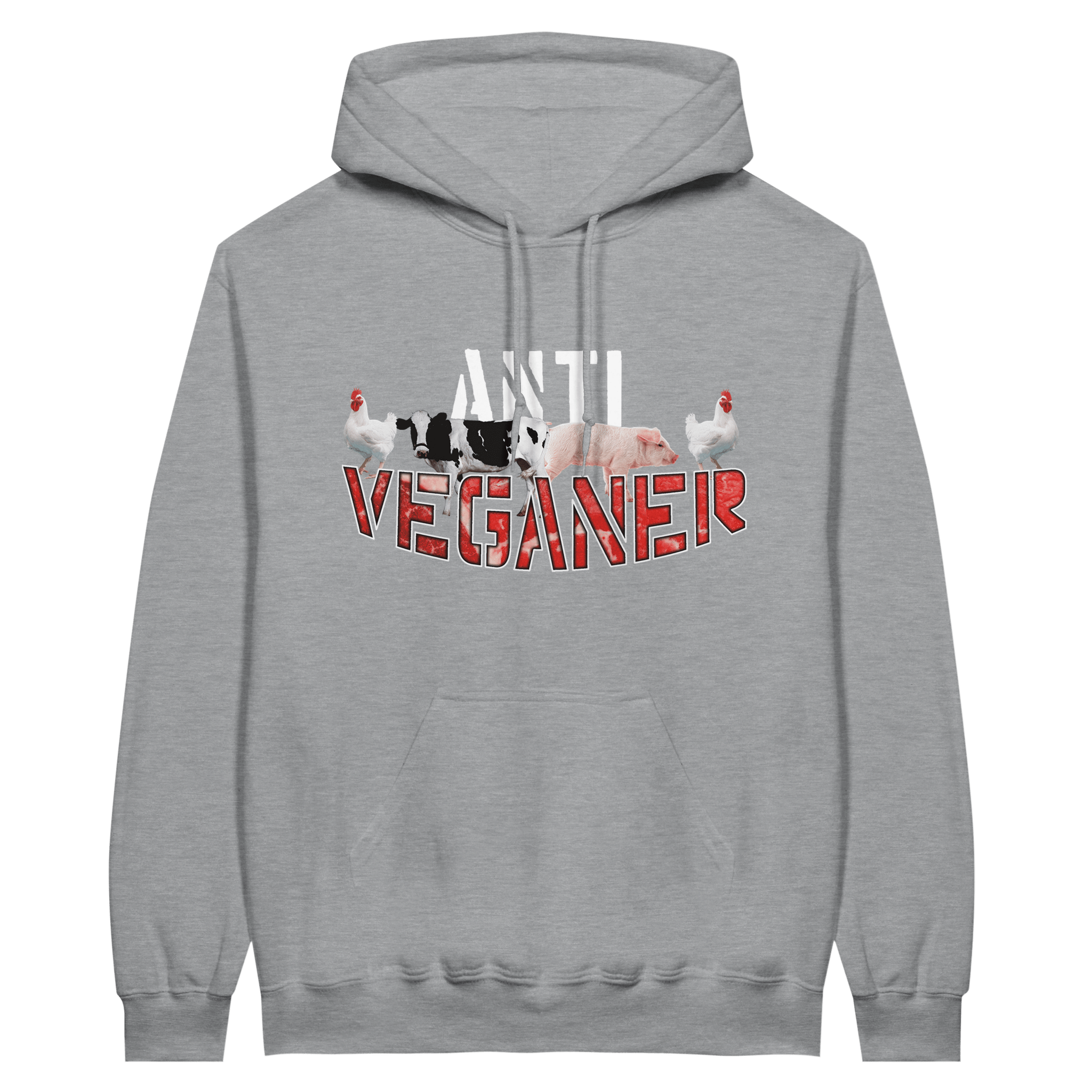 ANTI VEGANER HOODIE - LetztesHemd