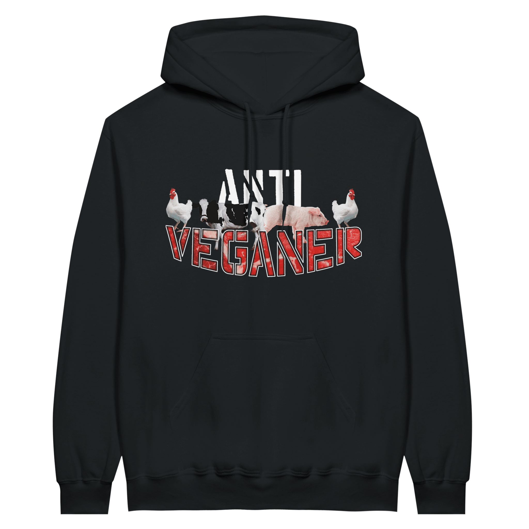 ANTI VEGANER HOODIE - LetztesHemd