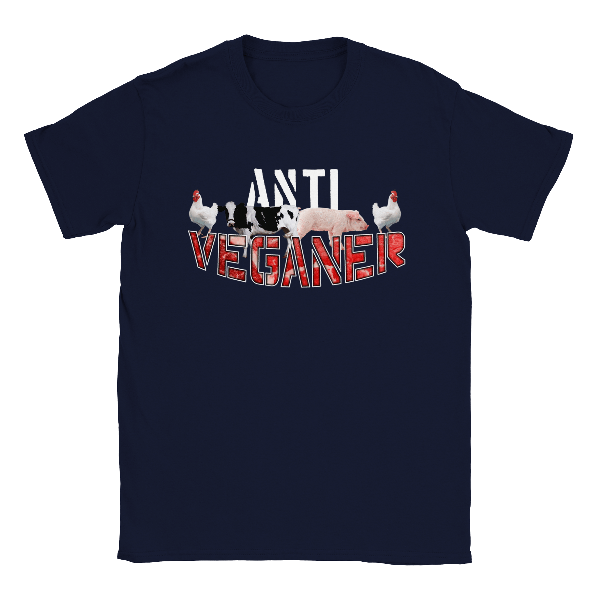 ANTI VEGANER T - SHIRT - LetztesHemd