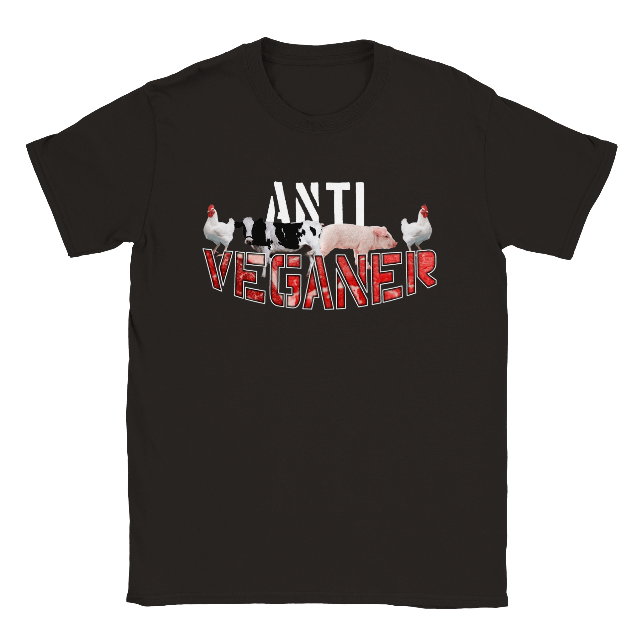 ANTI VEGANER T - SHIRT - LetztesHemd