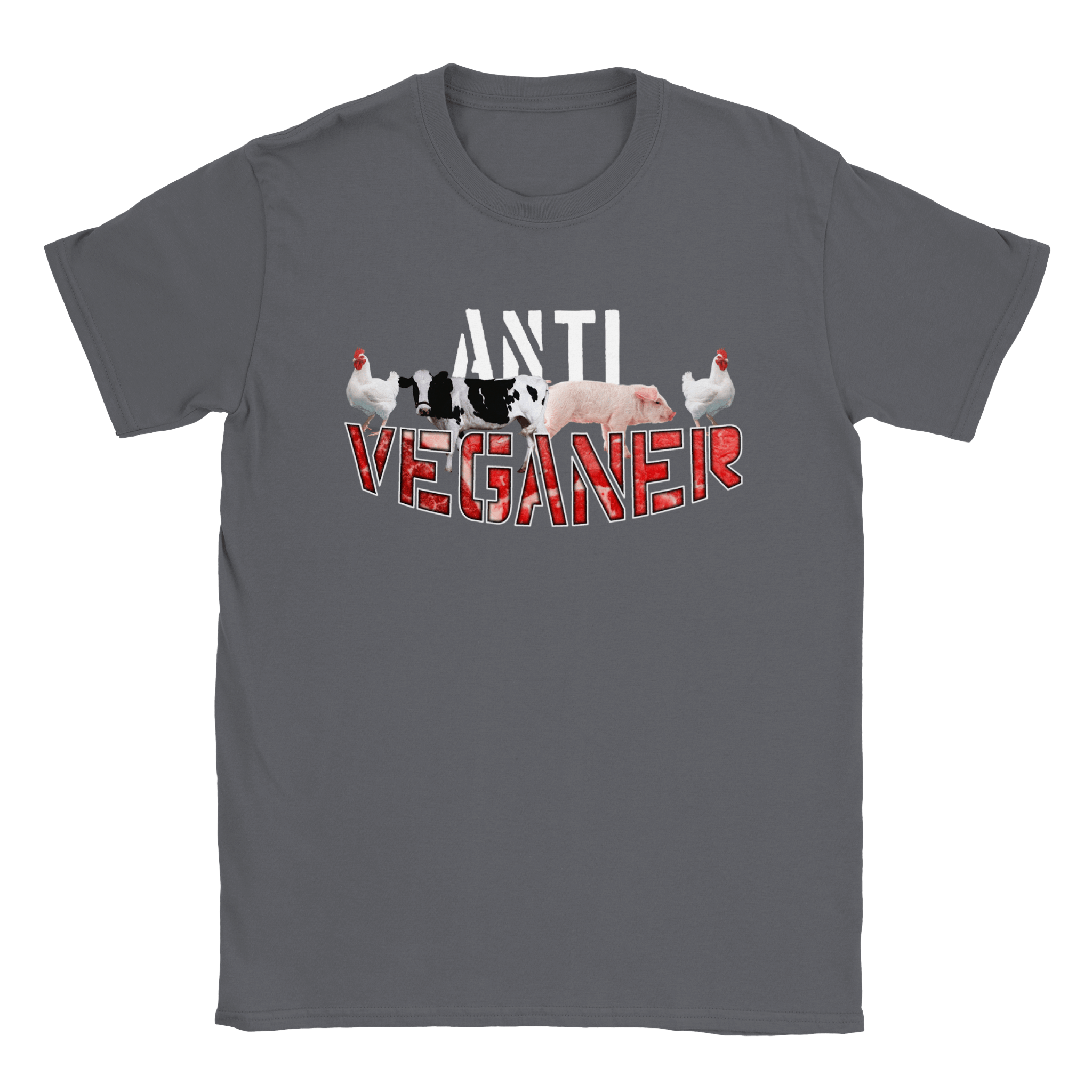 ANTI VEGANER T - SHIRT - LetztesHemd