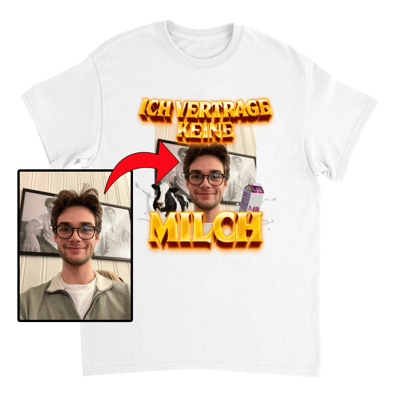 ICH VERTRAGE KEINE MILCH CUSTOM - LetztesHemd